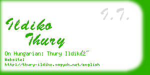 ildiko thury business card